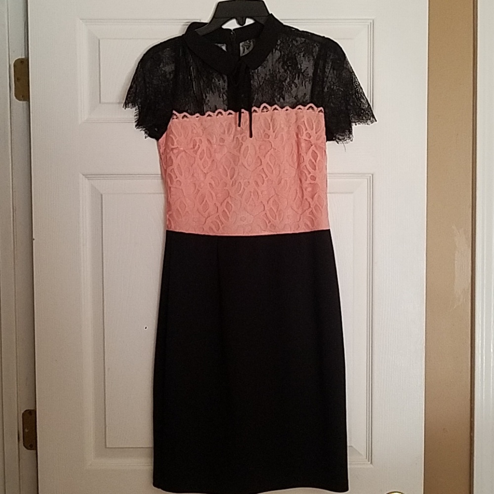 Pink and Black Dress